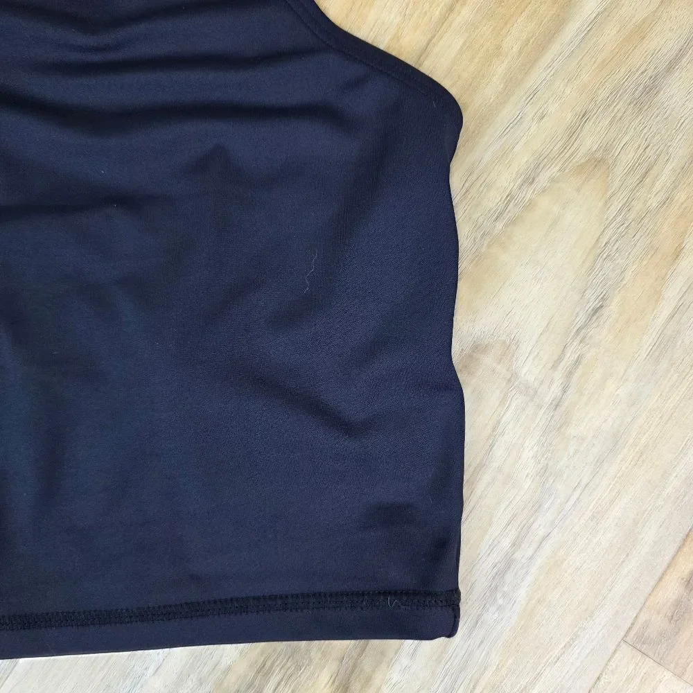 💇‍♀️Maurices Black Strappy Crop Sports Bra Sleeveless Top Size 3X